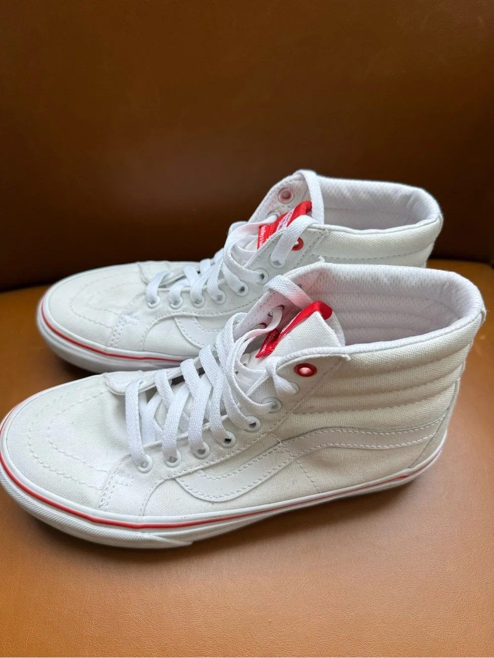Vans x H&B Sk8-Hi Tops Special Edition White Sz 8